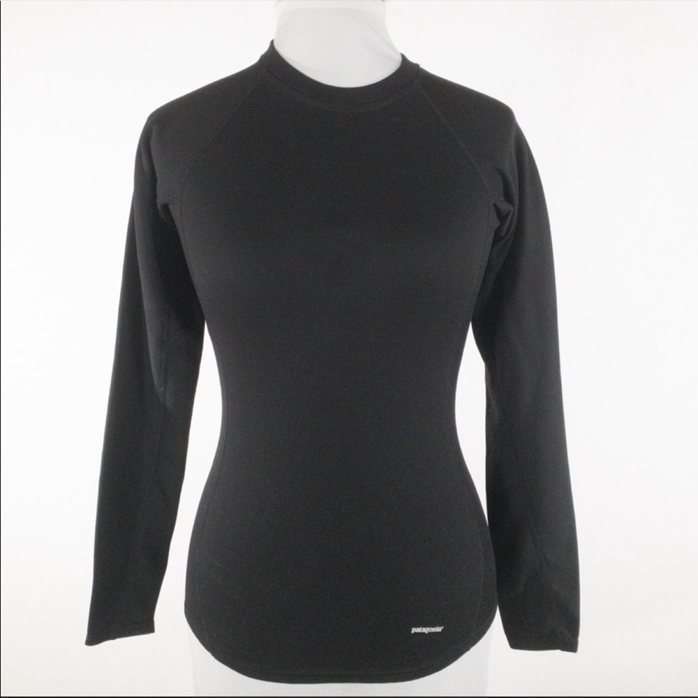 Patagonia XS Black Long Sleeve Performance Base Layer Capilene Shirt